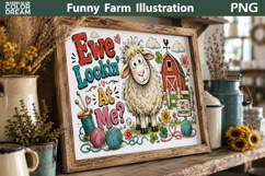 Funny Sheep Cutting Board | Farmhouse Rustic Decor Product Image 2