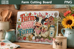 Funny Farm Animals Cutting Board | Farmhouse Rustic Decor Product Image 8