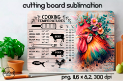 Farmhouse Animal Cutting Board Sublimation Design Product Image 1