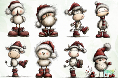 Farm Animals Christmas Clipart Product Image 8