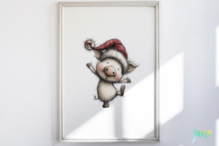 Farm Animals Christmas Clipart Product Image 3