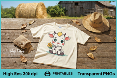 Baby Farm Animals Clipart Bundle PNG Printables Product Image 8