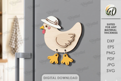 Farm Animals Magnets Bundle Laser Cut. Fridge Magnet SVG Product Image 12