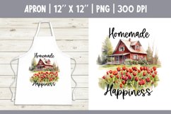 Farm Kitchen Apron Sublimation Design | Homemade Happiness Product Image 1
