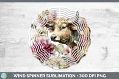 GorgeousFarm Autumn Floral Wind Spinner design.