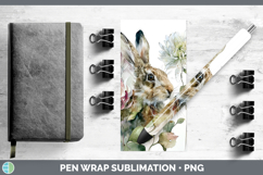 GorgeousFarm Autumn Floral Pen Wrap design.