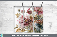 GorgeousFarm Autumn Floral Tumbler design.