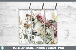 GorgeousFarm Autumn Floral Tumbler design.
