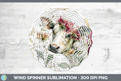 GorgeousFarm Autumn Floral Wind Spinner design.