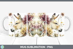 GorgeousFarm Autumn Floral Mug Wrap design.