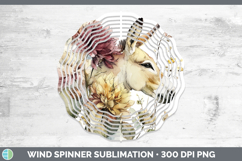 GorgeousFarm Autumn Floral Wind Spinner design.