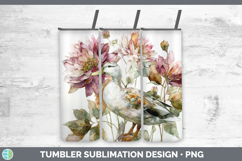 GorgeousFarm Autumn Floral Tumbler design.