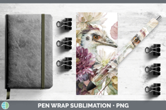 GorgeousFarm Autumn Floral Pen Wrap design.