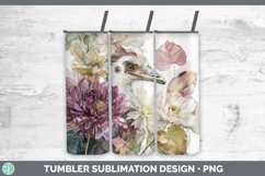 GorgeousFarm Autumn Floral Tumbler design.