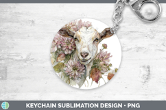 GorgeousFarm Autumn Floral Keychain design.