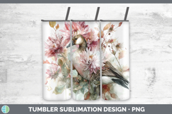 GorgeousFarm Autumn Floral Tumbler design.