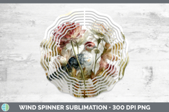 GorgeousFarm Autumn Floral Wind Spinner design.