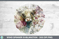 GorgeousFarm Autumn Floral Wind Spinner design.