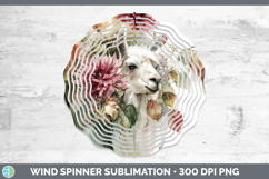 GorgeousFarm Autumn Floral Wind Spinner design.
