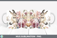 GorgeousFarm Autumn Floral Mug Wrap design.
