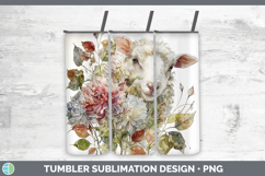 GorgeousFarm Autumn Floral Tumbler design.