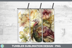 GorgeousFarm Autumn Floral Tumbler design.