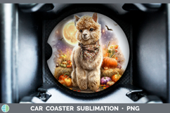 GorgeousFarm Bandana Halloween Car Coaster design.