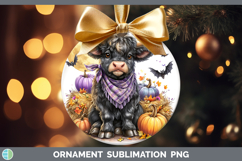 GorgeousFarm Bandana Halloween Ornament design.