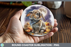 GorgeousFarm Bandana Halloween Round Coaster design.