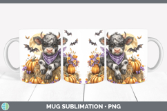 GorgeousFarm Bandana Halloween Mug Wrap design.