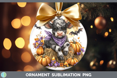 GorgeousFarm Bandana Halloween Ornament design.