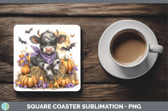 GorgeousFarm Bandana Halloween Square Coaster design.