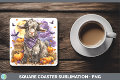 GorgeousFarm Bandana Halloween Square Coaster design.