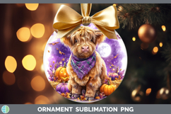 GorgeousFarm Bandana Halloween Ornament design.