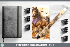 GorgeousFarm Bandana Halloween Pen Wrap design.