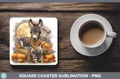 GorgeousFarm Bandana Halloween Square Coaster design.