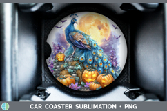 GorgeousFarm Bandana Halloween Car Coaster design.