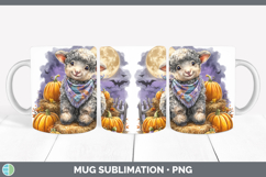 GorgeousFarm Bandana Halloween Mug Wrap design.