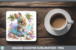 GorgeousFarm Beach Square Coaster design.