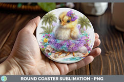 GorgeousFarm Beach Round Coaster design.