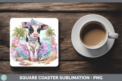 GorgeousFarm Beach Square Coaster design.