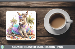 GorgeousFarm Beach Square Coaster design.