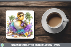 GorgeousFarm Beach Square Coaster design.