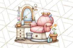 Farm Animal Beauty Salon Clipart PNG, Cute Animal Clip Art Product Image 3
