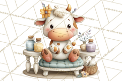 Farm Animal Beauty Salon Clipart PNG, Cute Animal Clip Art Product Image 4