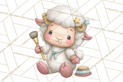 Farm Animal Beauty Salon Clipart PNG, Cute Animal Clip Art Product Image 2