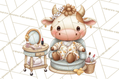Farm Animal Beauty Salon Clipart PNG, Cute Animal Clip Art Product Image 4