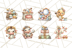Farm Animal Beauty Salon Clipart PNG, Cute Animal Clip Art Product Image 2