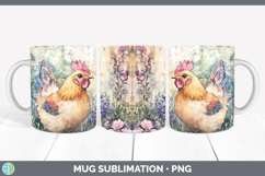 GorgeousFarm Butterflies Mug Wrap design.