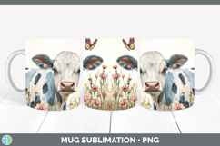 GorgeousFarm Butterflies Mug Wrap design.